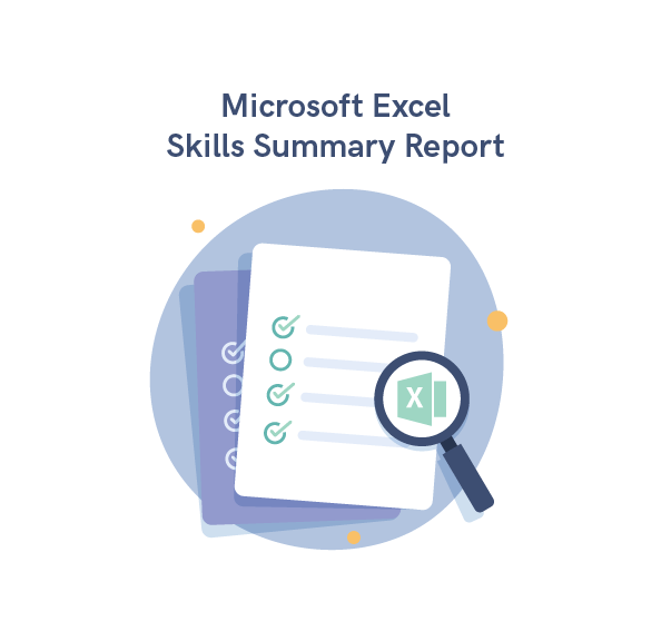 Excel skills summary report.