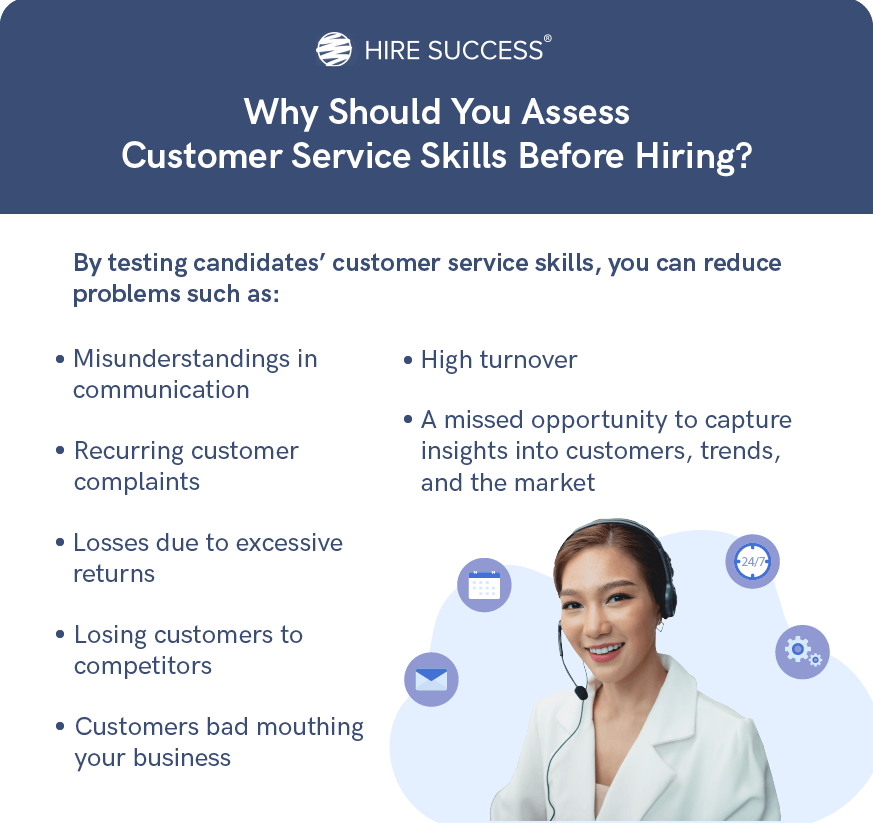 Why to assess customer service skills before hiring.