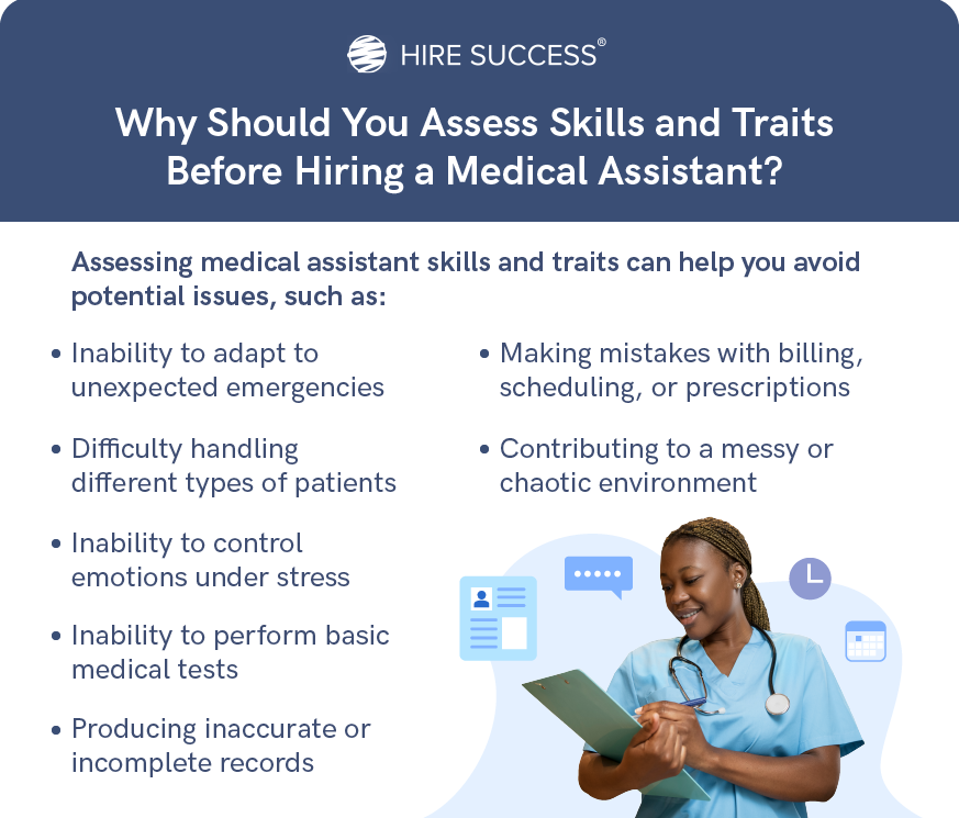 Why to assess medical assistant skills before hiring.