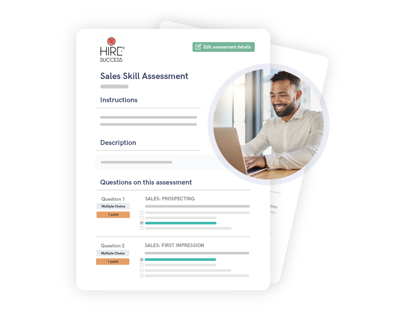 Hire Success sales skills test.