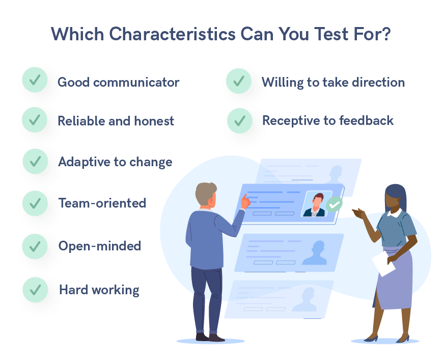 Which characteristics can you test for?