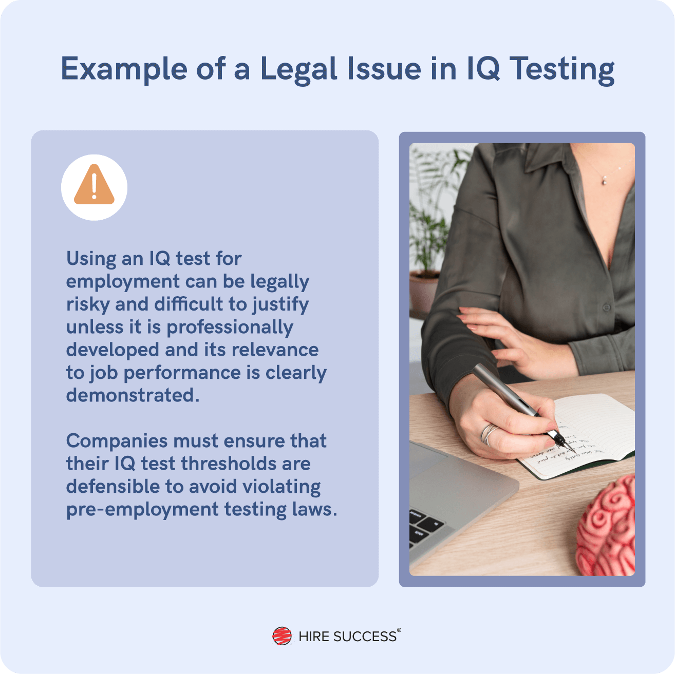 Examples of legal issues with IQ testing.