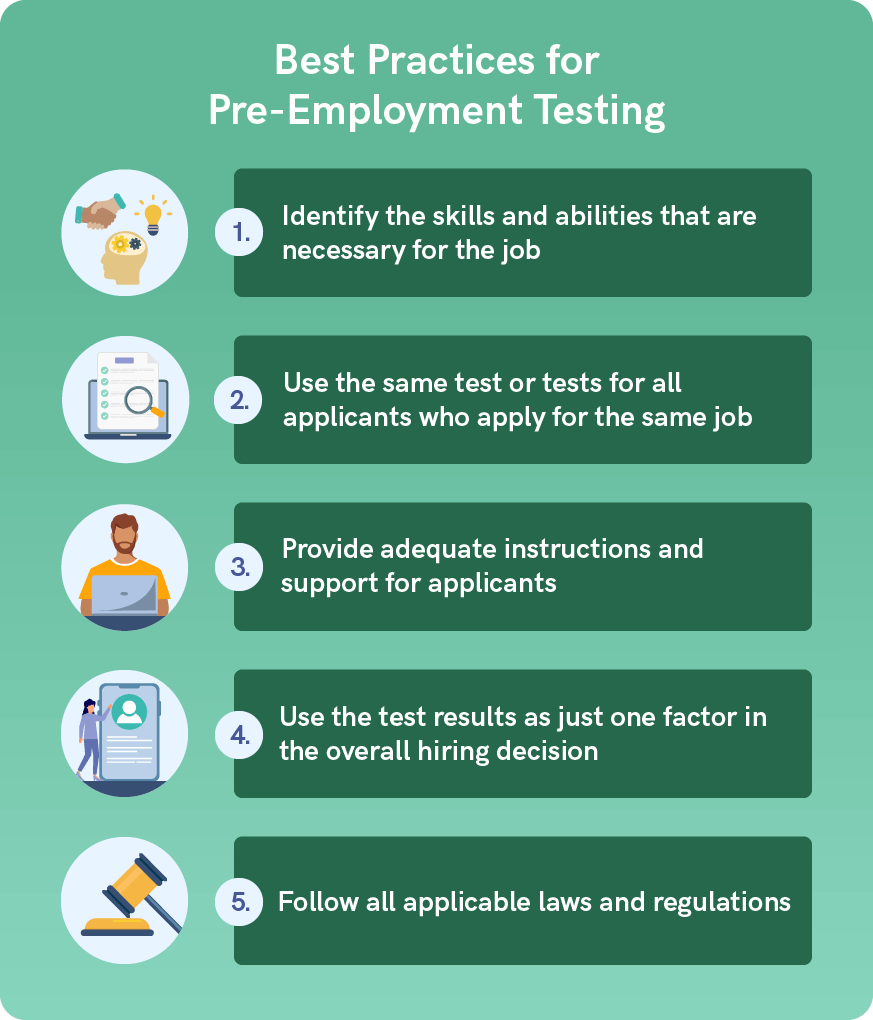 Proper use of pre employment testing.